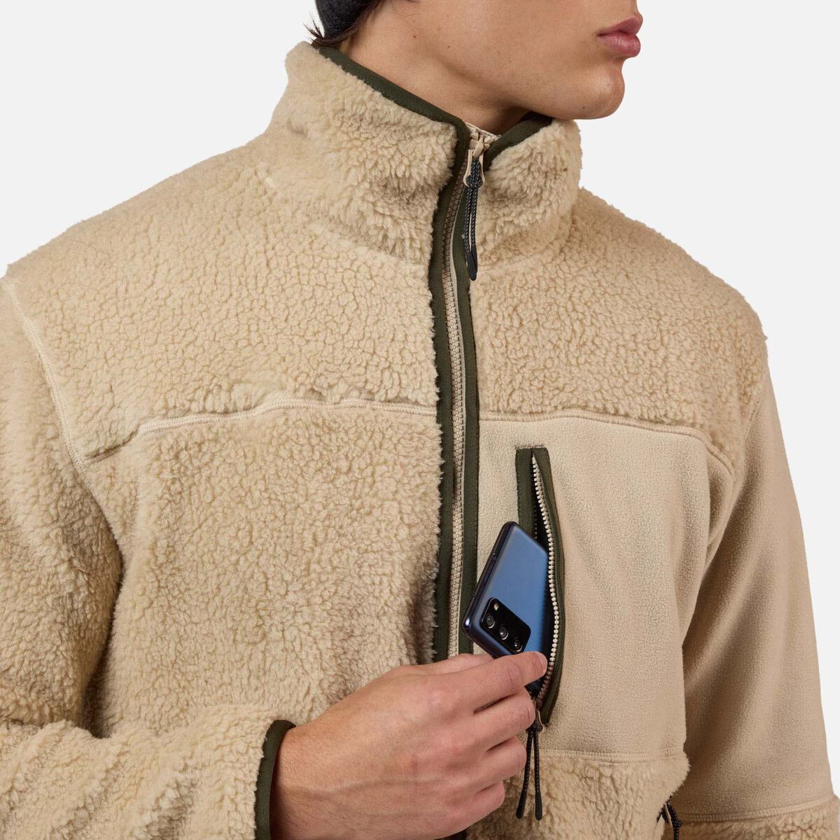 Men's AllTrack Fleece Sherpa Jacket Fog
