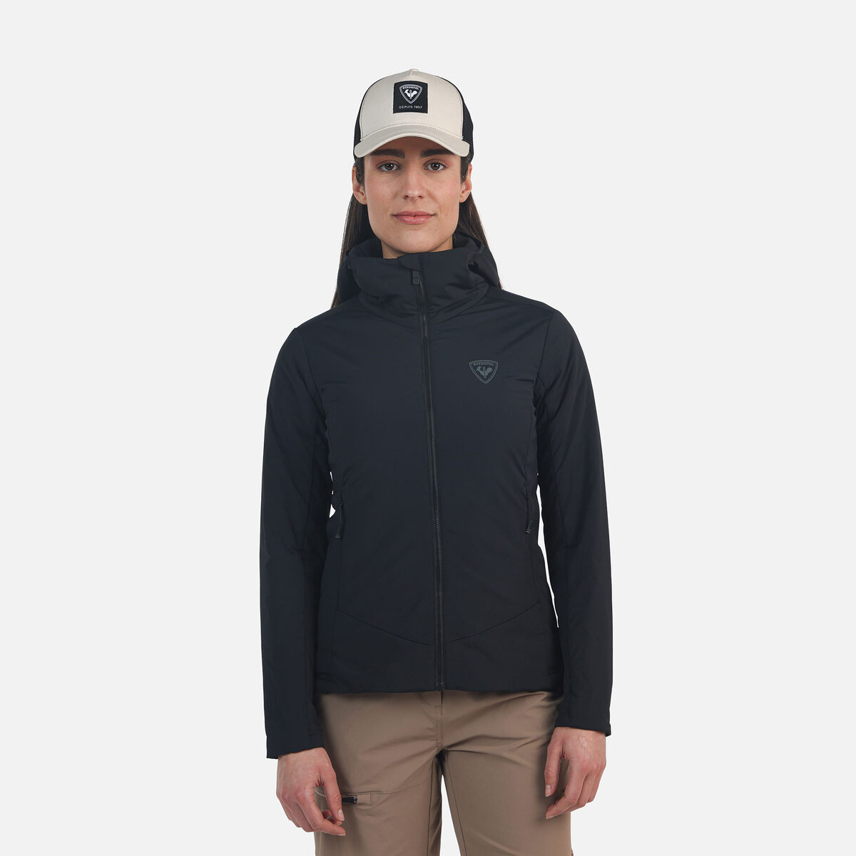 Women's Opside Light Insulated Hoodie Jacket Black