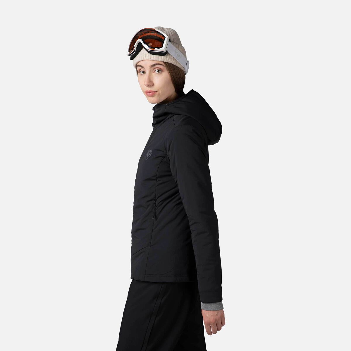 Women's Opside Light Insulated Hoodie Jacket Black