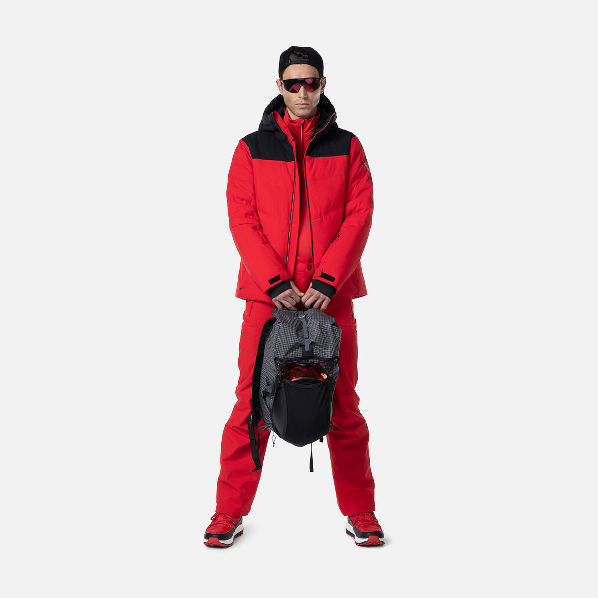 Men's Siz Ski Pants Sports Red