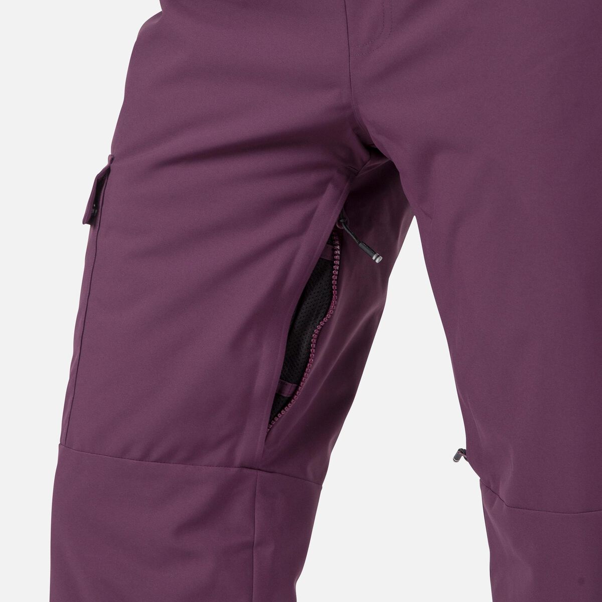 Women's Relaxed Bib Ski Pants Mulberry