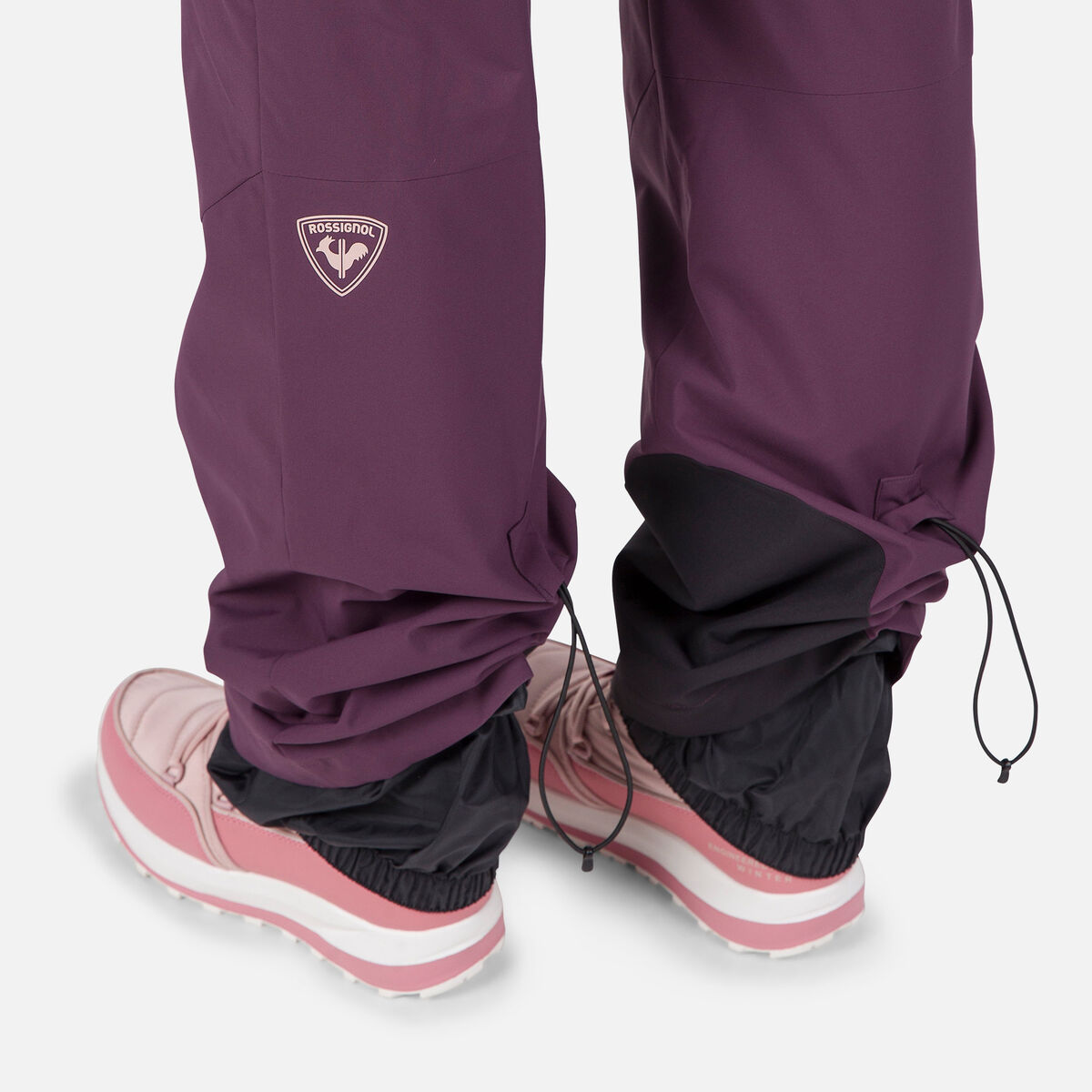 Women's Relaxed Bib Ski Pants Mulberry