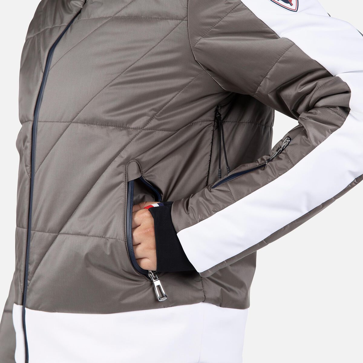 Women's Ventina Bomber Ski Jacket Silver 7 Women's Ventina Bomber Ski Jacket Silver