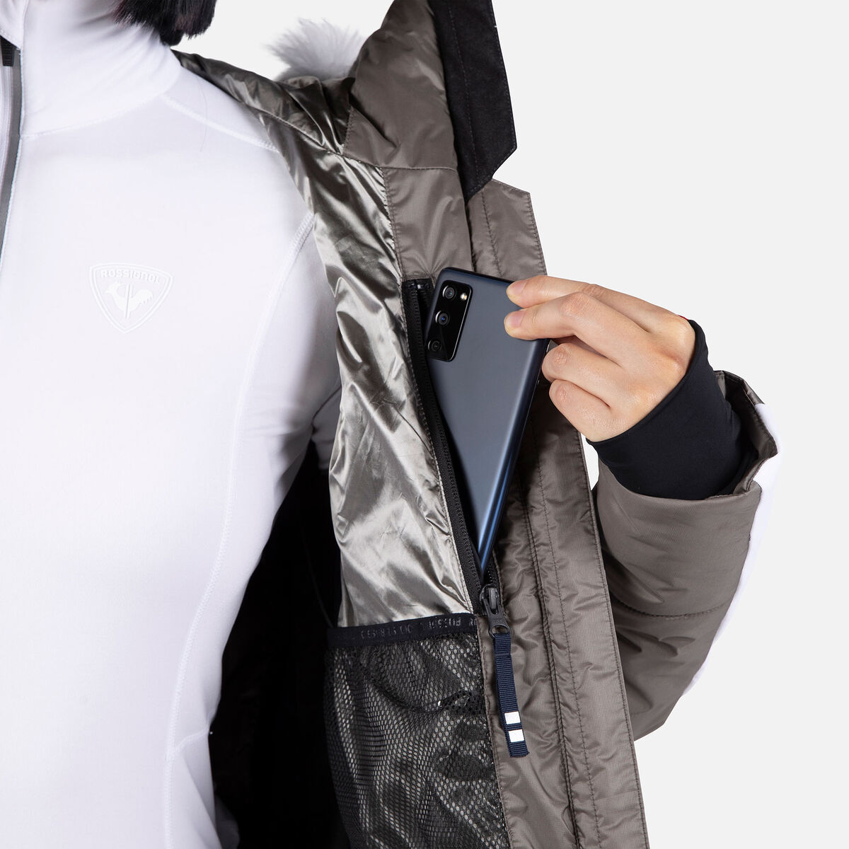 Women's Ventina Bomber Ski Jacket Silver 9 Women's Ventina Bomber Ski Jacket Silver