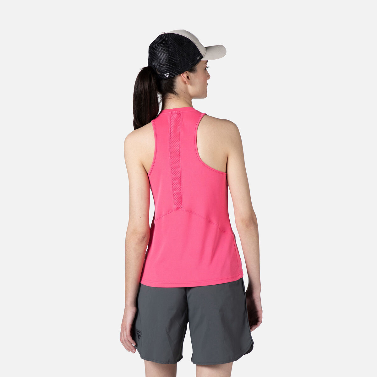 Women's Plain Hiking Tank Top Cerise Pink