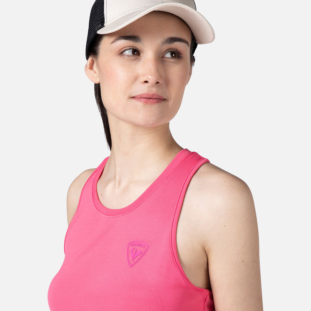 Women's Plain Hiking Tank Top Cerise Pink