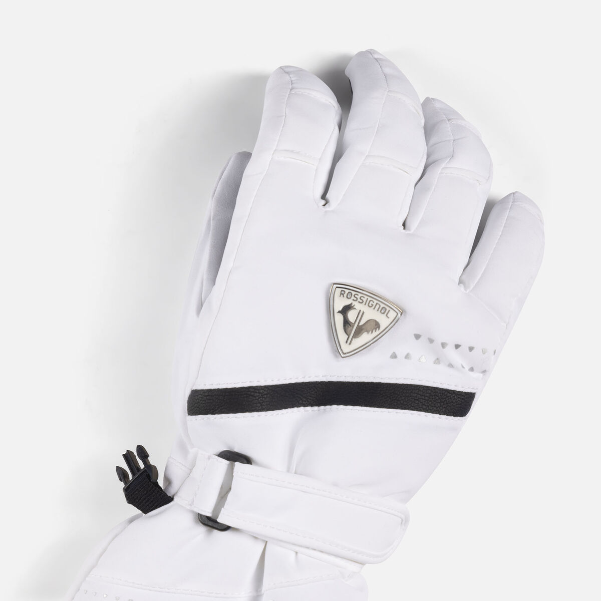 Women's Nova waterproof ski gloves White