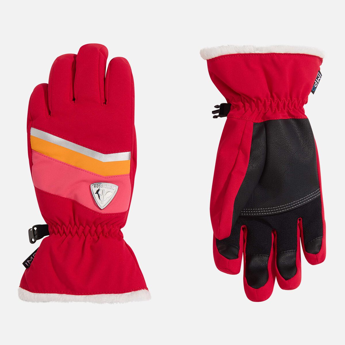 Women's Piste Ski Gloves Ruby Red