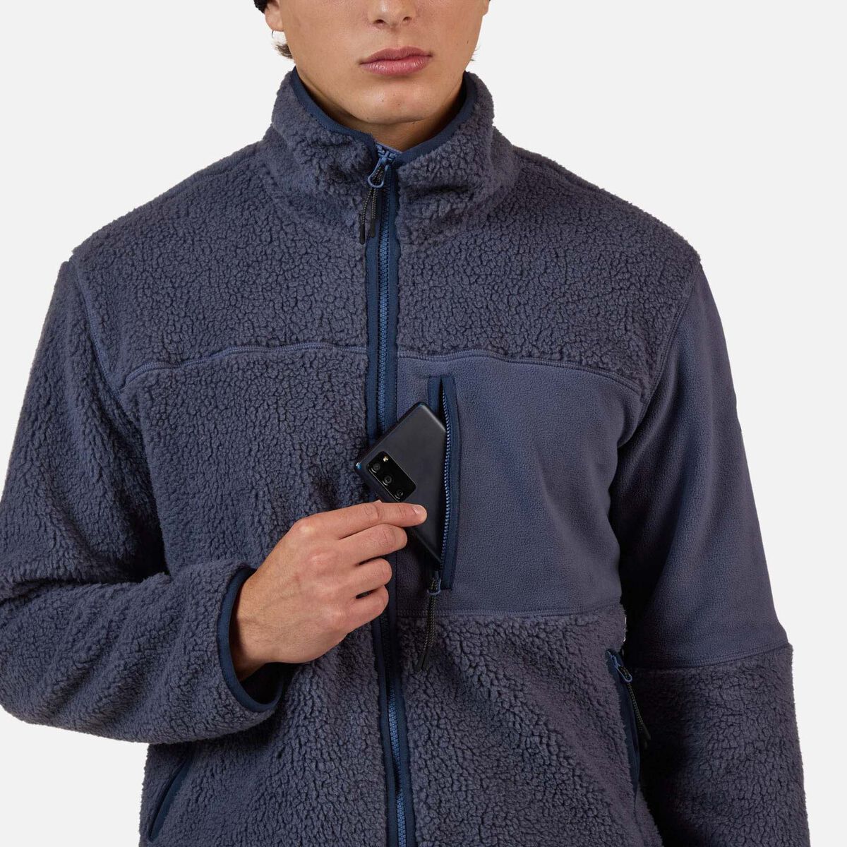 Men's AllTrack Fleece Sherpa Jacket True Night Blue