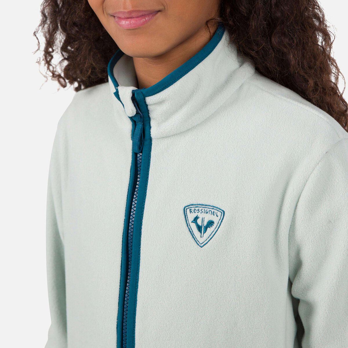 Juniors' Strawpile Full-Zip Fleece Drizzle Grey