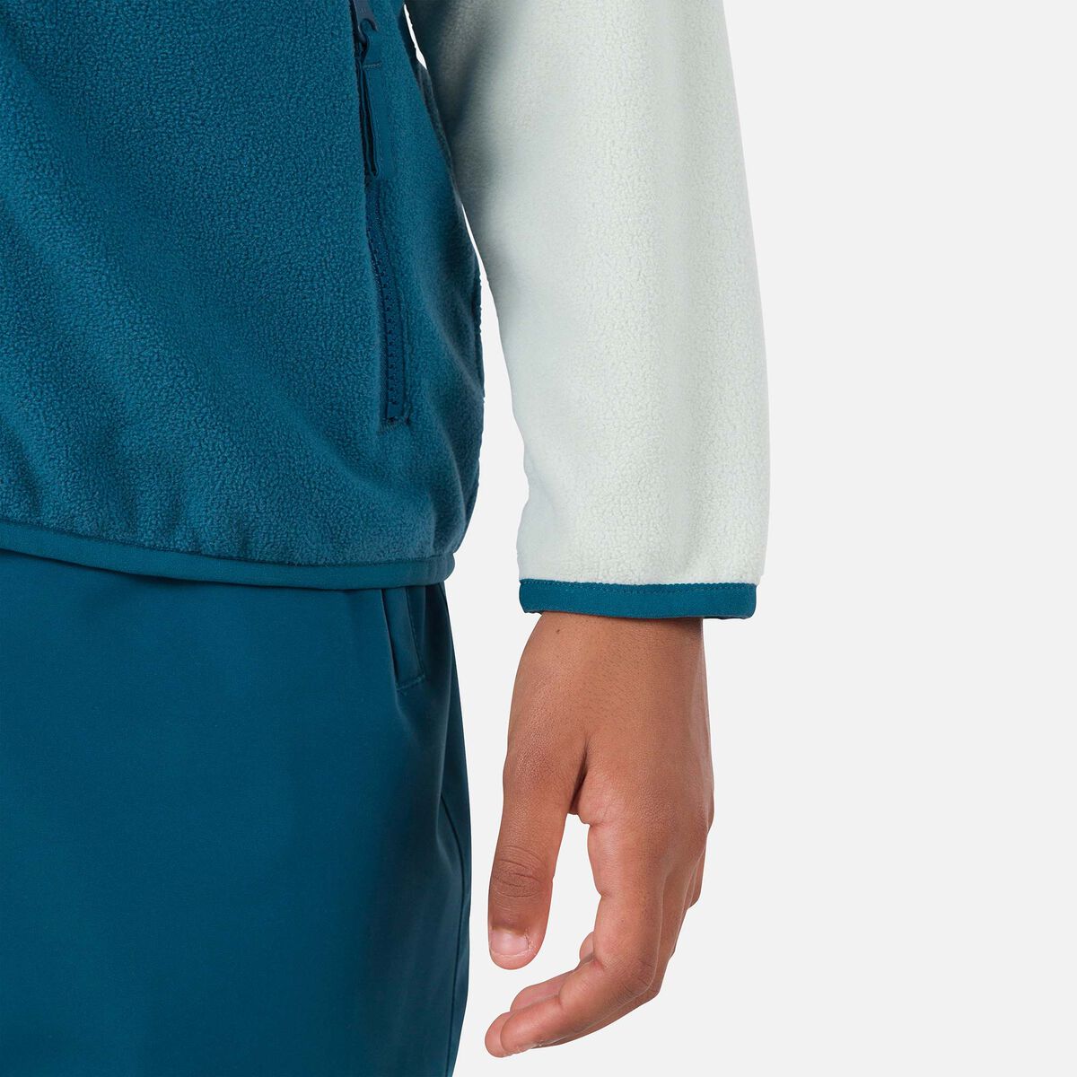 Juniors' Strawpile Full-Zip Fleece Drizzle Grey