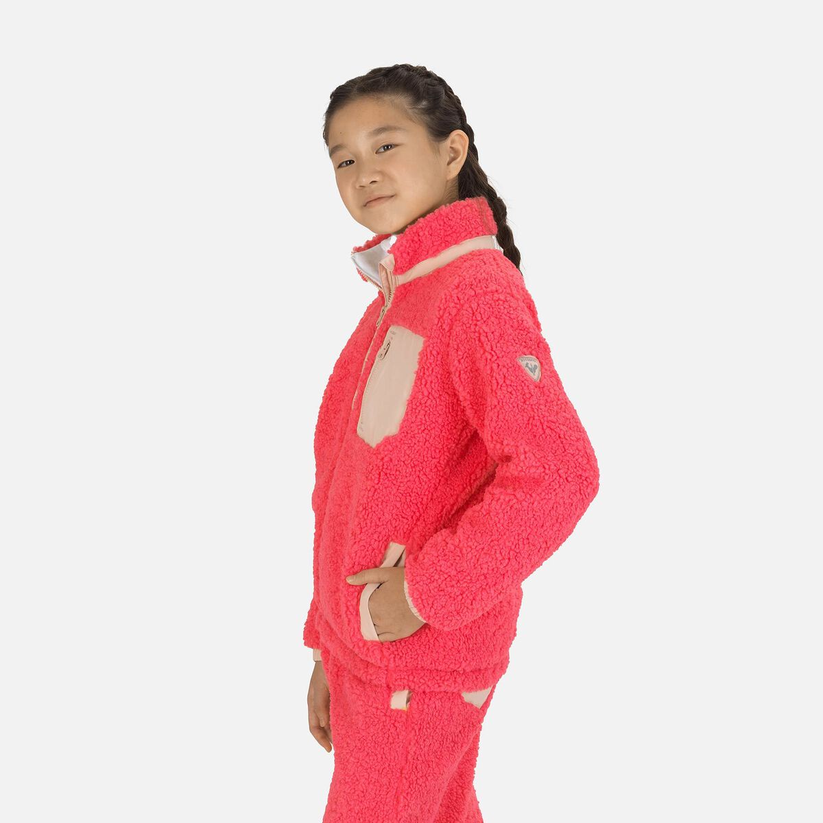 Juniors' Fleece Jacket Pink Lift