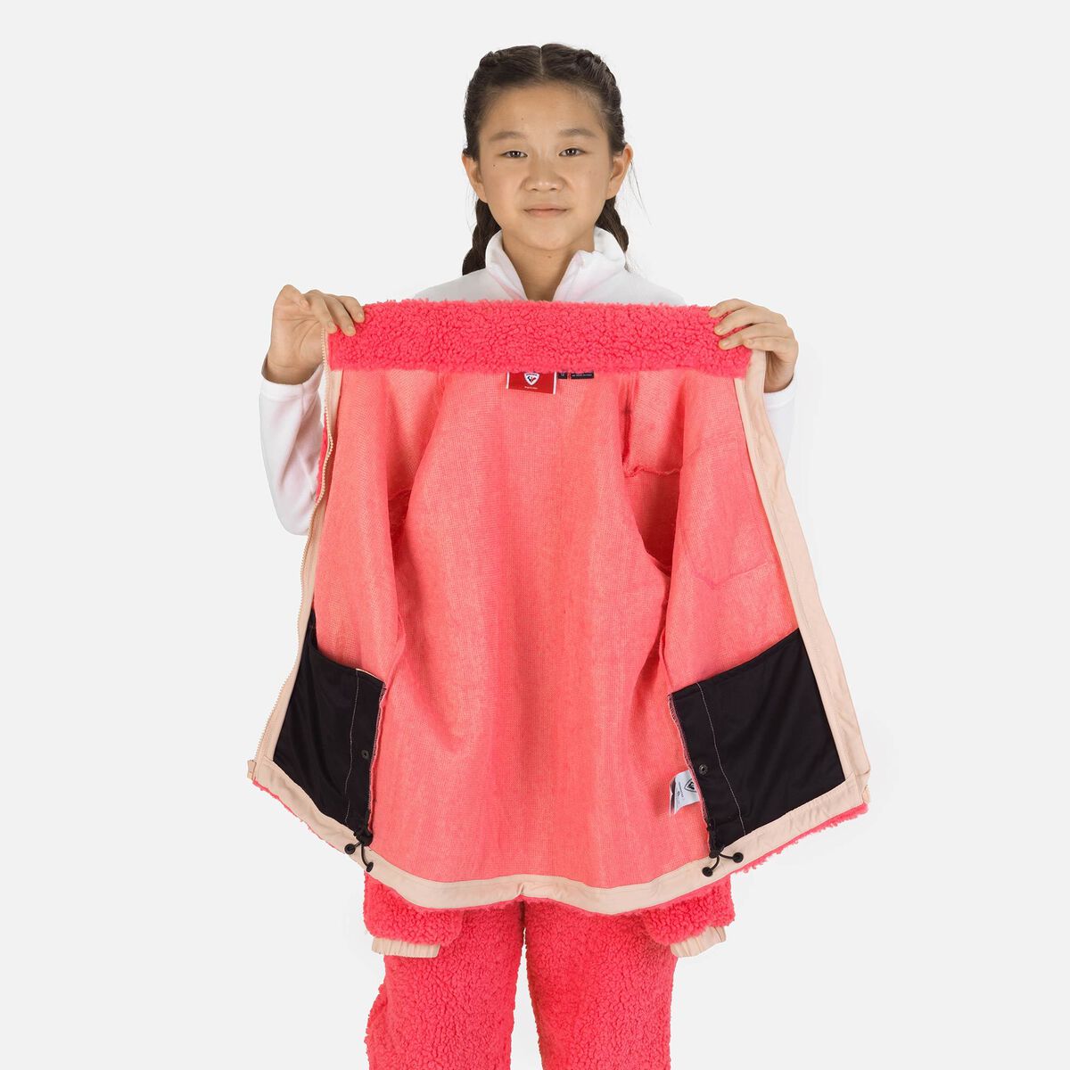 Juniors' Fleece Jacket Pink Lift