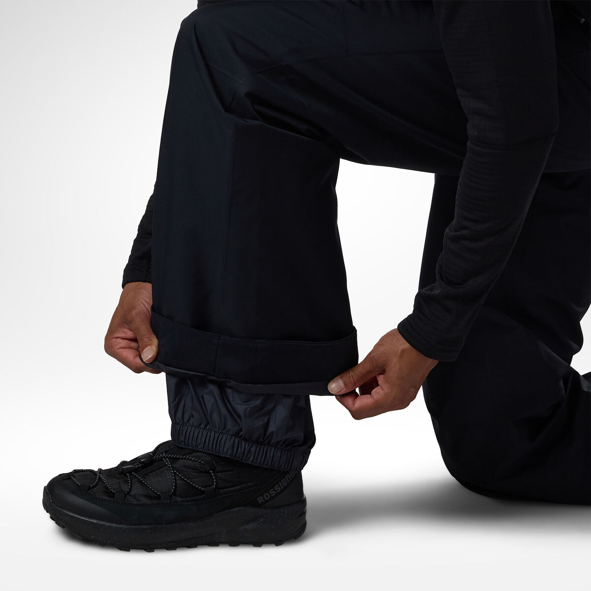 Men's Insulated Ski Pants Short length Black