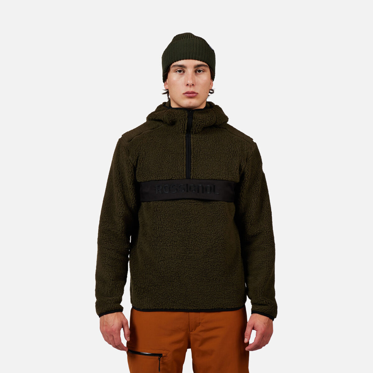 Men's Alltrack Anorak Fleece Olive Shadow