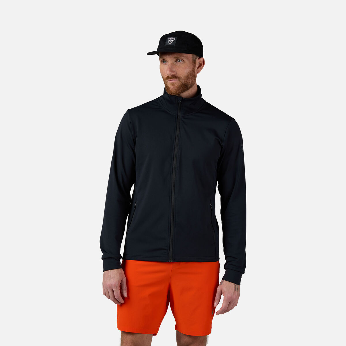 Men's Midlayer Full-Zip Thin Jacket Black