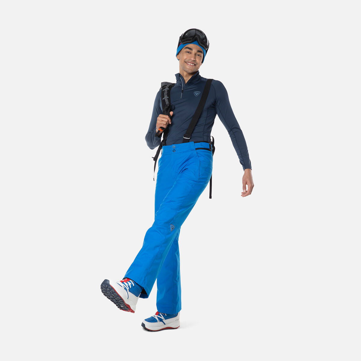 Men's Classique Half-Zip Baselayer Top Dark Navy