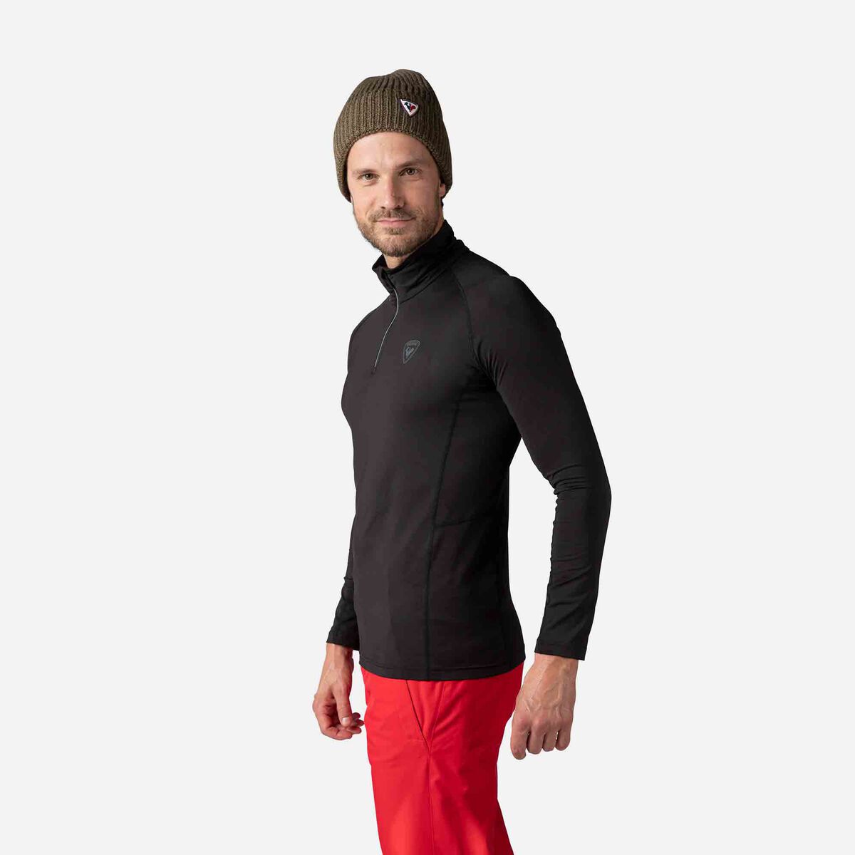 Men's Classique Half-Zip Baselayer Top Black