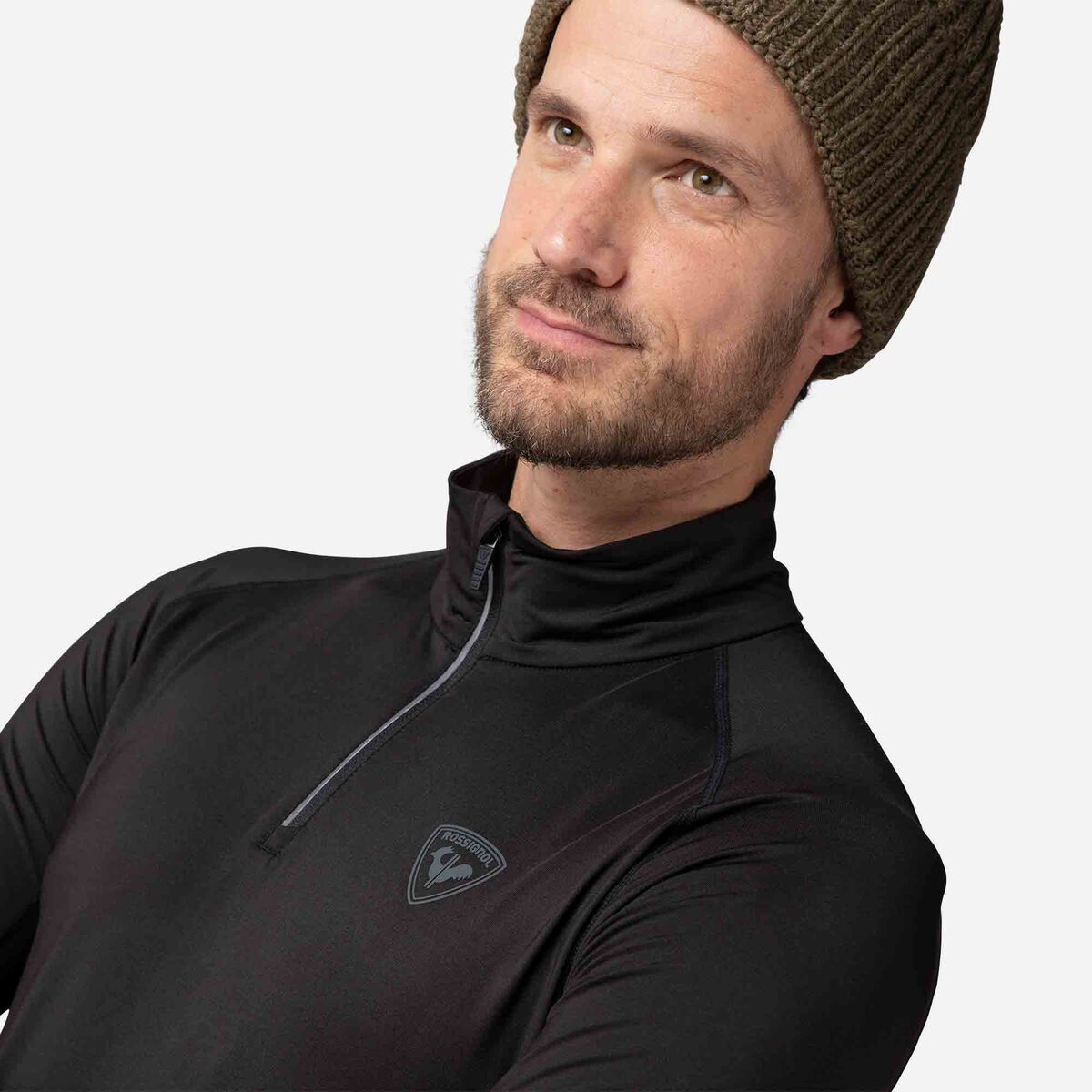 Men's Classique Half-Zip Baselayer Top Black