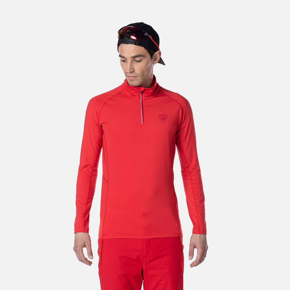 Men's Classique Half-Zip Baselayer Top Sports Red