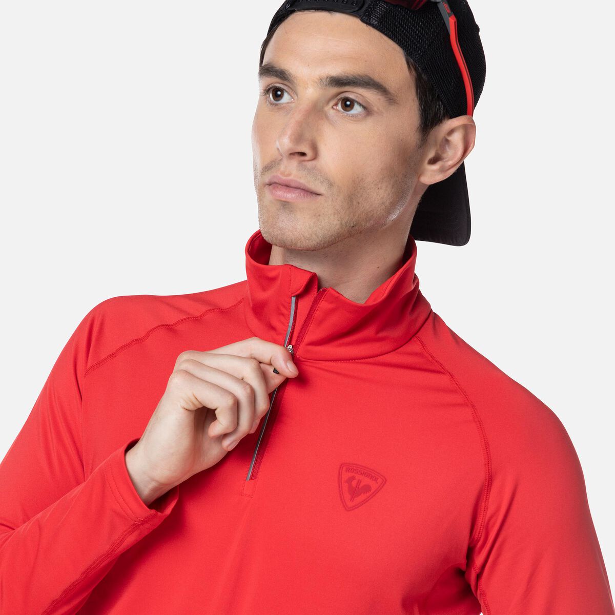 Men's Classique Half-Zip Baselayer Top Sports Red