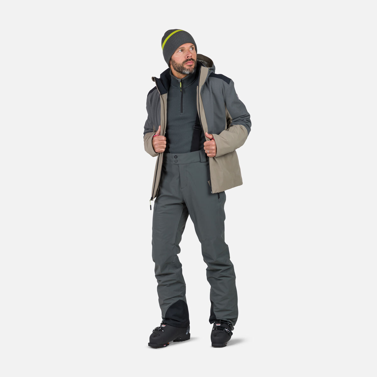 Men's Cieloalto Half-Zip Fleece Onyx Grey