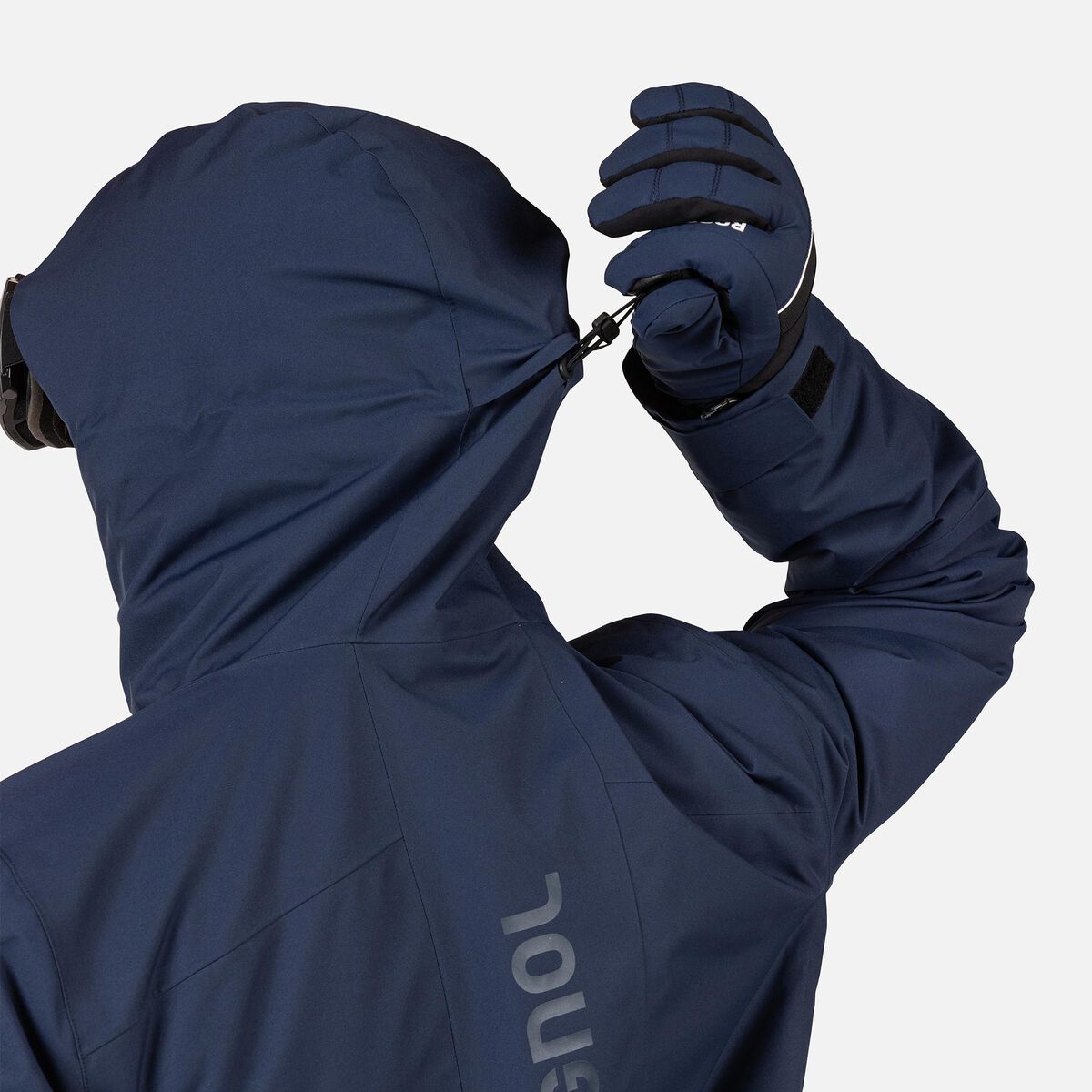 Men's Rochrun Insulated Back-Logo Ski Jacket Dark Navy