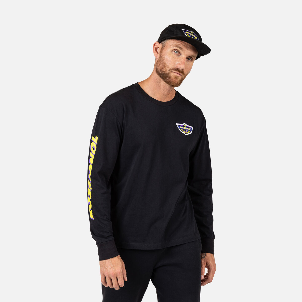 Unisex Super Long Sleeve Tee Black