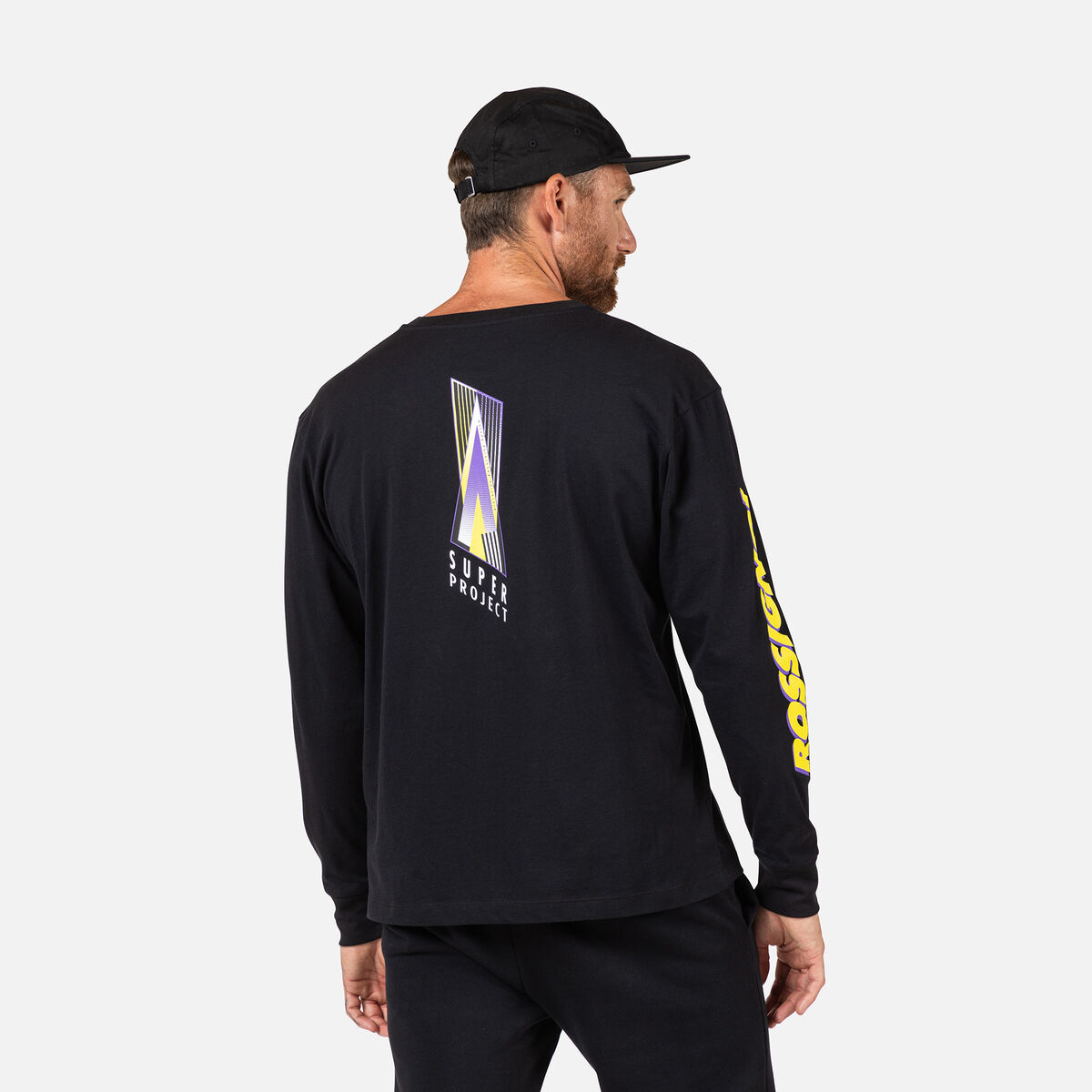 Unisex Super Long Sleeve Tee Black